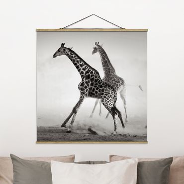 Plakat z wieszakiem - Polowanie na żyrafę