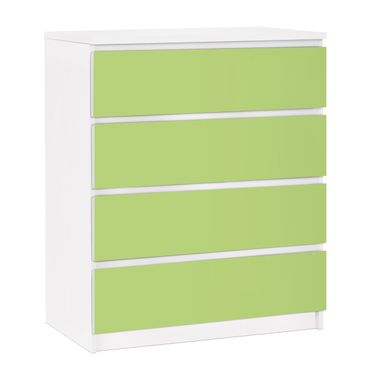 Okleina meblowa IKEA - Malm komoda, 4 szuflady - Kolor wiosenna zieleń