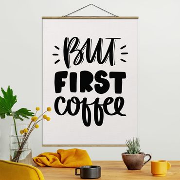 Plakat z wieszakiem - Ale najpierw kawa