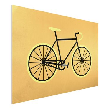 Obraz Alu-Dibond - Rower w kolorze żółtym