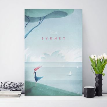 Obraz na płótnie - Plakat podróżniczy - Sidney