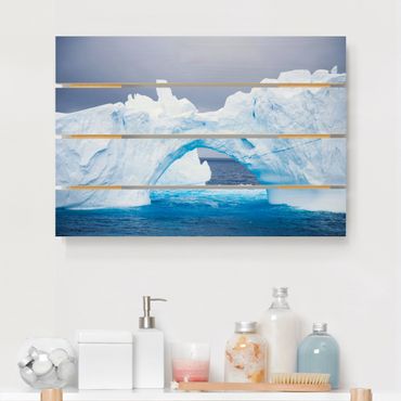 Obraz z drewna - Antarktyczna góra lodowa