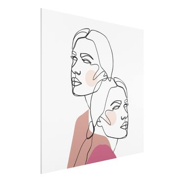 Obraz Forex - Linia Art Kobiety portret policzki różowy