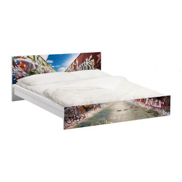 Okleina meblowa IKEA - Malm łóżko 160x200cm - Graffiti na łyżwach