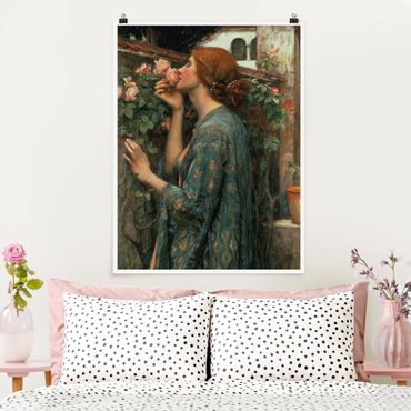 Plakat - John William Waterhouse - Dusza róży