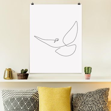 Plakat - Line Art Dove