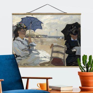 Plakat z wieszakiem - Claude Monet - Plaża w Trouville