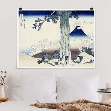 Plakat - Katsushika Hokusai - Przełęcz Mishima w prowincji Kai