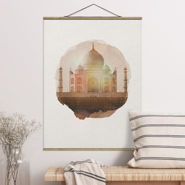 Plakat z wieszakiem - Akwarele - Tadż Mahal