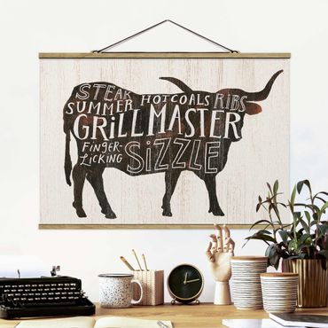 Plakat z wieszakiem - Gospodarstwo BBQ - wołowina