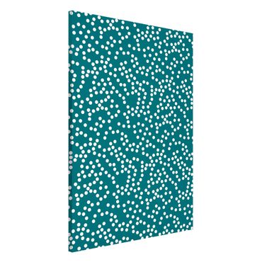 Tablica magnetyczna - Aborigine Dot Pattern Niebieski Green
