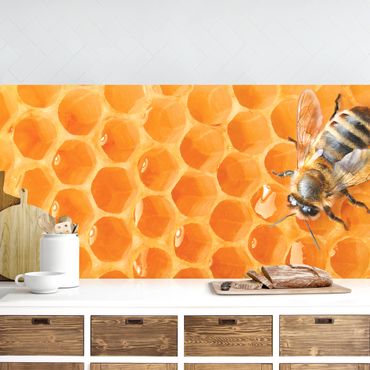 Panel ścienny do kuchni - Pszczoła miodna