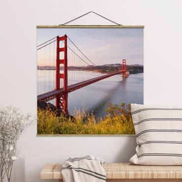 Plakat z wieszakiem - Most Złotoen Gate w San Francisco
