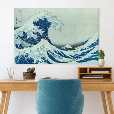 Obraz na płótnie - Katsushika Hokusai - Wielka fala w Kanagawie