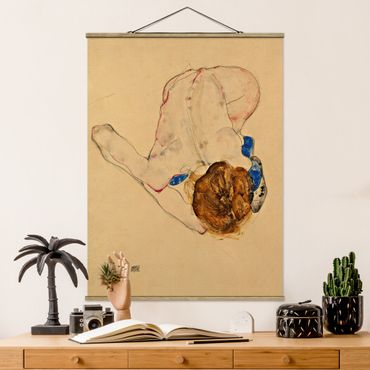 Plakat z wieszakiem - Egon Schiele - Akt pochylony do przodu