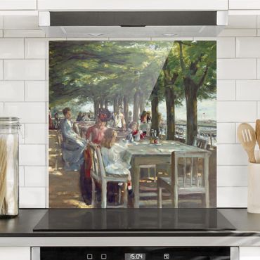 Panel szklany do kuchni - Max Liebermann - Taras restauracji Jacob