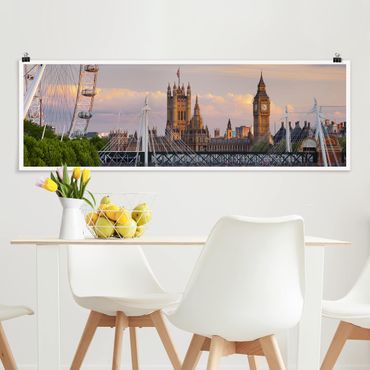 Plakat - Pałac Westminsterski w Londynie
