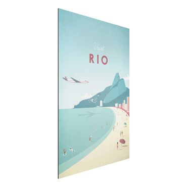 Obraz Alu-Dibond - Plakat podróżniczy - Rio de Janeiro