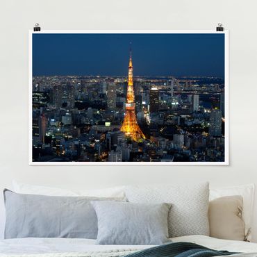 Plakat - Wieża w Tokio