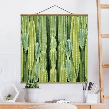 Plakat z wieszakiem - Ściana kaktusów