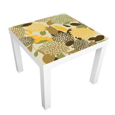 Okleina meblowa IKEA - Lack stolik kawowy - Kwiaty w stylu vintage