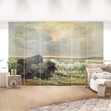 Zasłony panelowe zestaw - Gustave Courbet - Fala