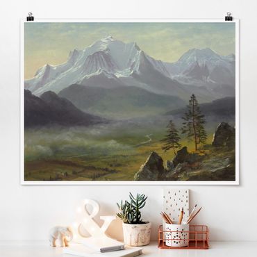 Plakat - Albert Bierstadt - Mont Blanc