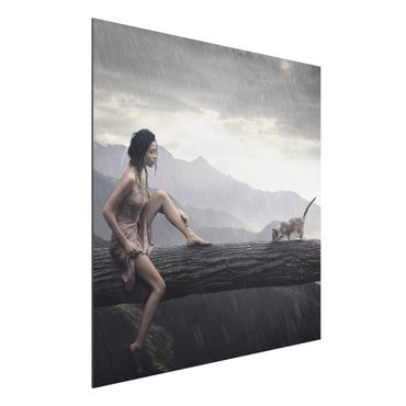 Obraz Alu-Dibond - Jane w deszczu