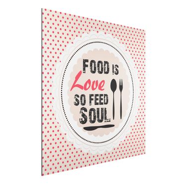 Obraz Alu-Dibond - Żywność to miłość