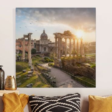 Obraz na płótnie - Forum Romanum o wschodzie słońca
