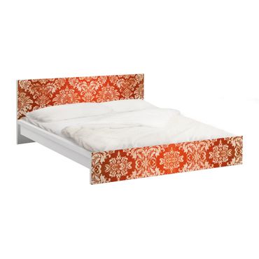 Okleina meblowa IKEA - Malm łóżko 180x200cm - Tapeta barokowa