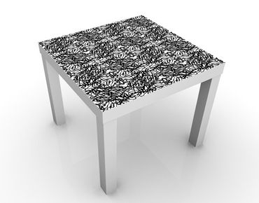 Stolik kawowy - Abstrakcyjny wzór czarno-biały
