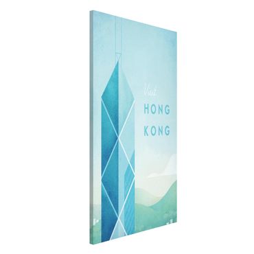 Tablica magnetyczna - Plakat podróżniczy - Hongkong