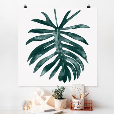 Plakat - Smaragd zielony Philodendron Angustisectum