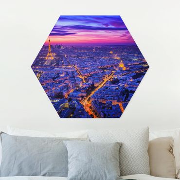 Obraz heksagonalny z Forex - Paryż nocą