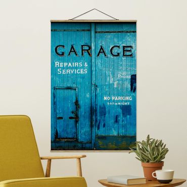 Plakat z wieszakiem - Drzwi garażowe