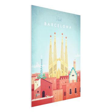 Obraz Forex - Plakat podróżniczy - Barcelona