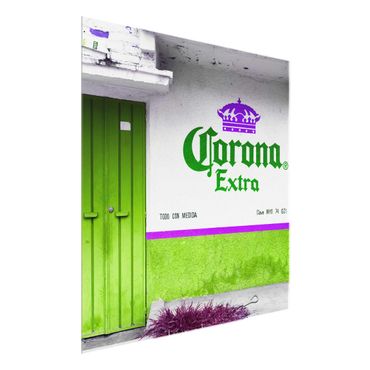 Obraz na szkle - Corona Extra Green