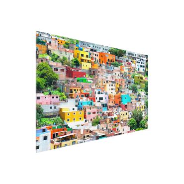 Obraz na szkle - Kolorowy dom z przodu Guanajuato