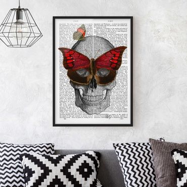 Plakat w ramie - Ciekawe czytanie - Maska motyla