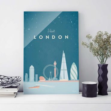 Obraz na szkle - Plakat podróżniczy - Londyn