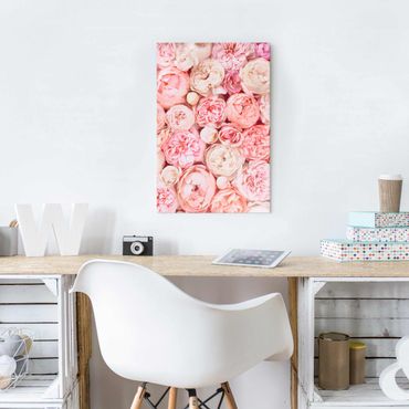 Obraz na szkle - Rosy Rosé Coral Shabby