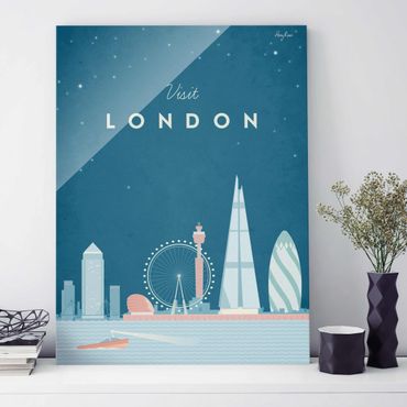 Obraz na szkle - Plakat podróżniczy - Londyn