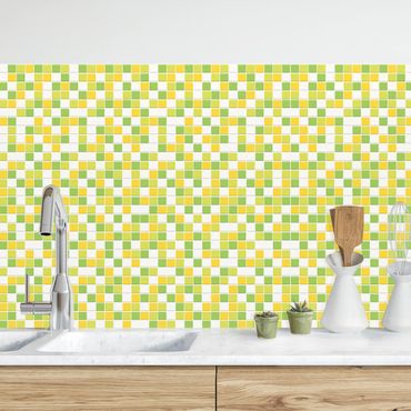 Panel ścienny do kuchni - Zestaw wiosenny płytek mozaikowych
