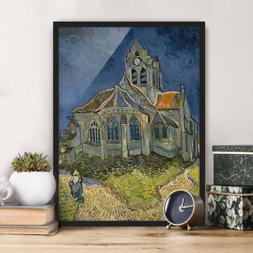 Plakat w ramie - Vincent van Gogh - Kościół w Auvers-sur-Oise