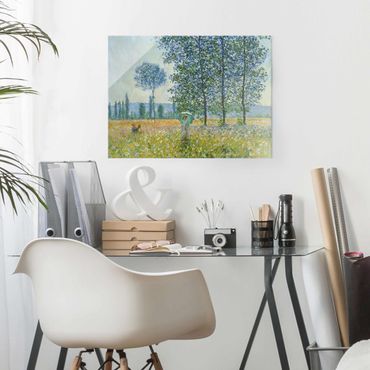 Obraz na szkle - Claude Monet - Pola na wiosnę