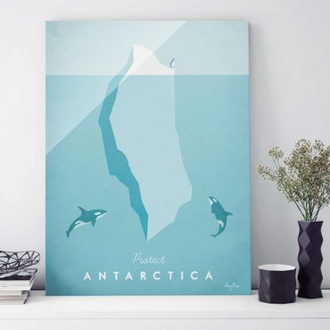 Obraz na szkle - Plakat podróżniczy - Antarktyda