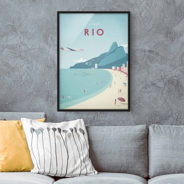 Plakat w ramie - Plakat podróżniczy - Rio de Janeiro