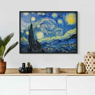 Plakat w ramie - Vincent van Gogh - Gwiaździsta noc