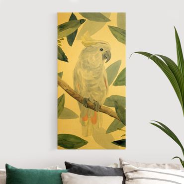 Złoty obraz na płótnie - Kakadu tropikalna II